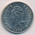Французская Полинезия 20 франков 1986 год
