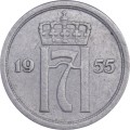 Норвегия 25 эре 1955 год - Король Хокон VII