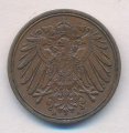 Германия 1 пфенниг 1898 год (A)