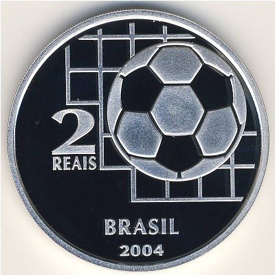 Бразилия 2 реала 2004 год - 100-летие FIFA