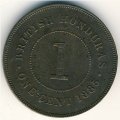 Британский Гондурас 1 цент 1885 год