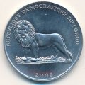 Конго 50 сентим 2002 год - Животные. Жираф