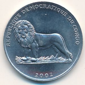 Конго 50 сентим 2002 год - Животные. Жираф