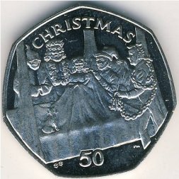 Остров Мэн 50 пенсов 2002 год
