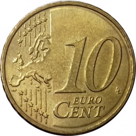 Финляндия 10 евроцентов 2011 год - Герб Финляндии