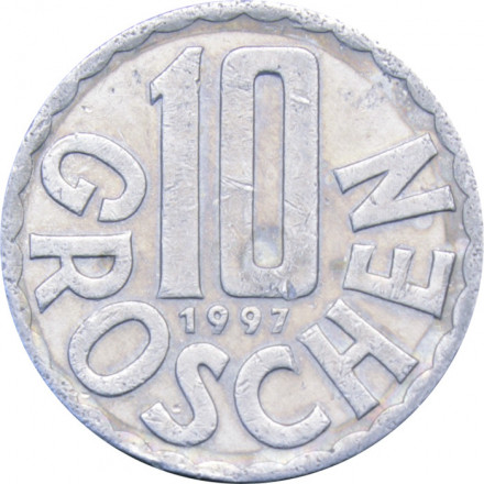 Австрия 10 грошей 1997 год