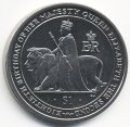 Виргинские острова 1 доллар 2006 год - 80 лет со дня рождения Елизаветы II