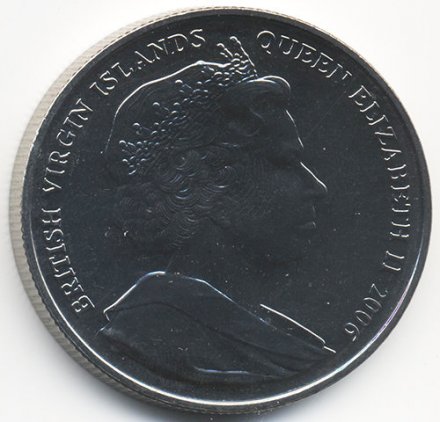 Виргинские острова 1 доллар 2006 год - 80 лет со дня рождения Елизаветы II