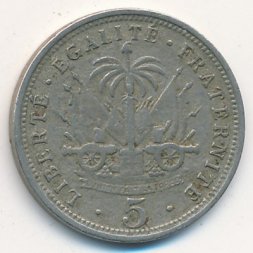 Гаити 5 сантимов 1904 год