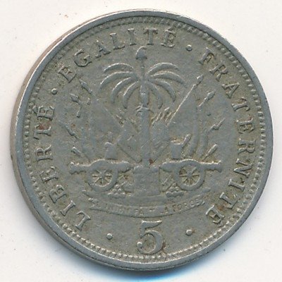Гаити 5 сантимов 1904 год