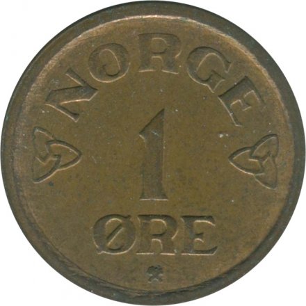 Норвегия 1 эре 1956 год