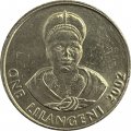 Свазиленд 1 лилангени 2002 год - Мсвати III