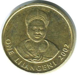 Свазиленд 1 лилангени 2002 год - Мсвати III