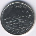 Канада 25 центов 1999 год - Июнь