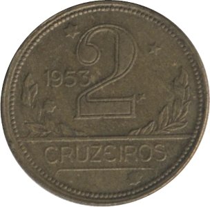 Бразилия 2 крузейро 1953 год - Топографическая карта