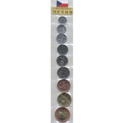 Набор из 9 монет Чехия 1993-2018 год - Современная Чехия