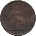 Великобритания 1/2 пенни 1863 год
