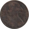 Великобритания 1/2 пенни 1863 год
