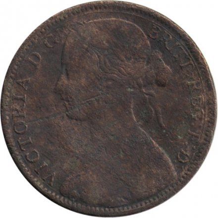 Великобритания 1/2 пенни 1863 год