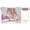 Италия 1000 лир 1990 год - Мария Монтессори. Учитель и ученик - UNC