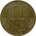 Коста-Рика 100 колон 2007 год