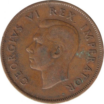 ЮАР 1 пенни 1941 год - Корабль &quot;Дромедарис&quot;