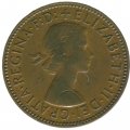 Великобритания 1/2 пенни 1962 год 