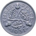 Великобритания 3 пенса 1931 год