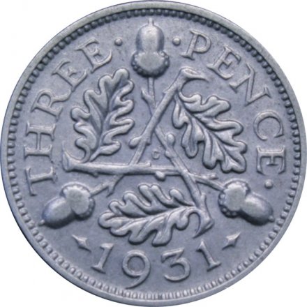 Великобритания 3 пенса 1931 год