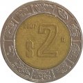 Мексика 2 песо 2007 год - Хохлатый сокол