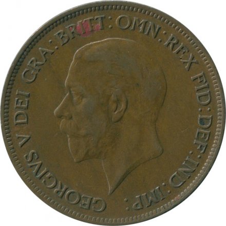 Великобритания 1 пенни 1929 год
