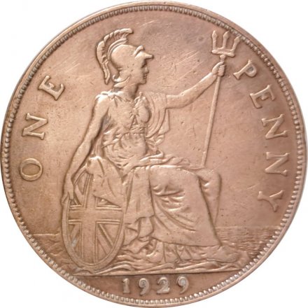Великобритания 1 пенни 1929 год