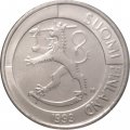 Финляндия 1 марка 1993 год (медно-никелевый сплав) - пробная, редкая, в запайке