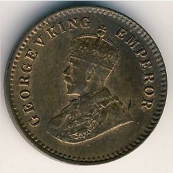 Британская Индия 1/12 анны 1912 год