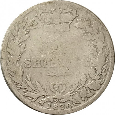 Великобритания 1 шиллинг 1886 год