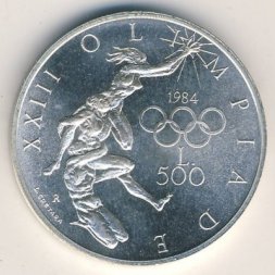 Сан-Марино 500 лир 1984 год