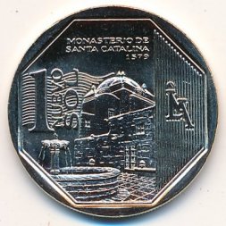 Перу 1 новый соль 2011 год - Монастырь Санта-Каталина