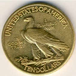 США 10 долларов 1913 год