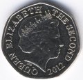 Джерси 20 пенсов 2012 год