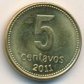 Аргентина 5 сентаво 2011 год