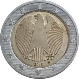 Германия 2 евро 2016 год - Орёл (F)
