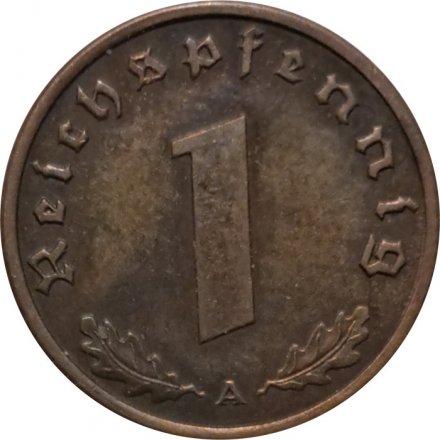 Третий Рейх 1 рейхспфенниг 1938 год (A)