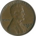 США 1 цент 1957 год - Авраам Линкольн (D)