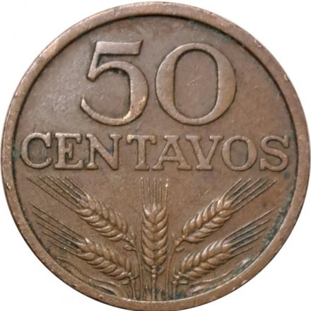 Португалия 50 сентаво 1969 год