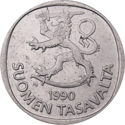 Финляндия 1 марка 1990 год