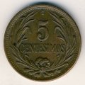 Уругвай 5 сентесимо 1947 год