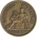 Франция 2 франка 1923 год