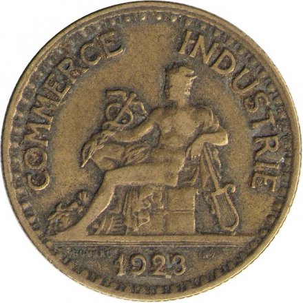 Франция 2 франка 1923 год