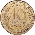 Франция 10 сантимов 1987 год - Марианна