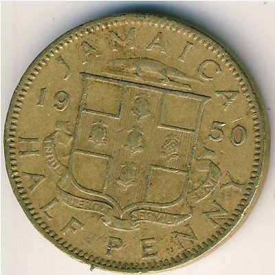 Ямайка 1/2 пенни 1950 год